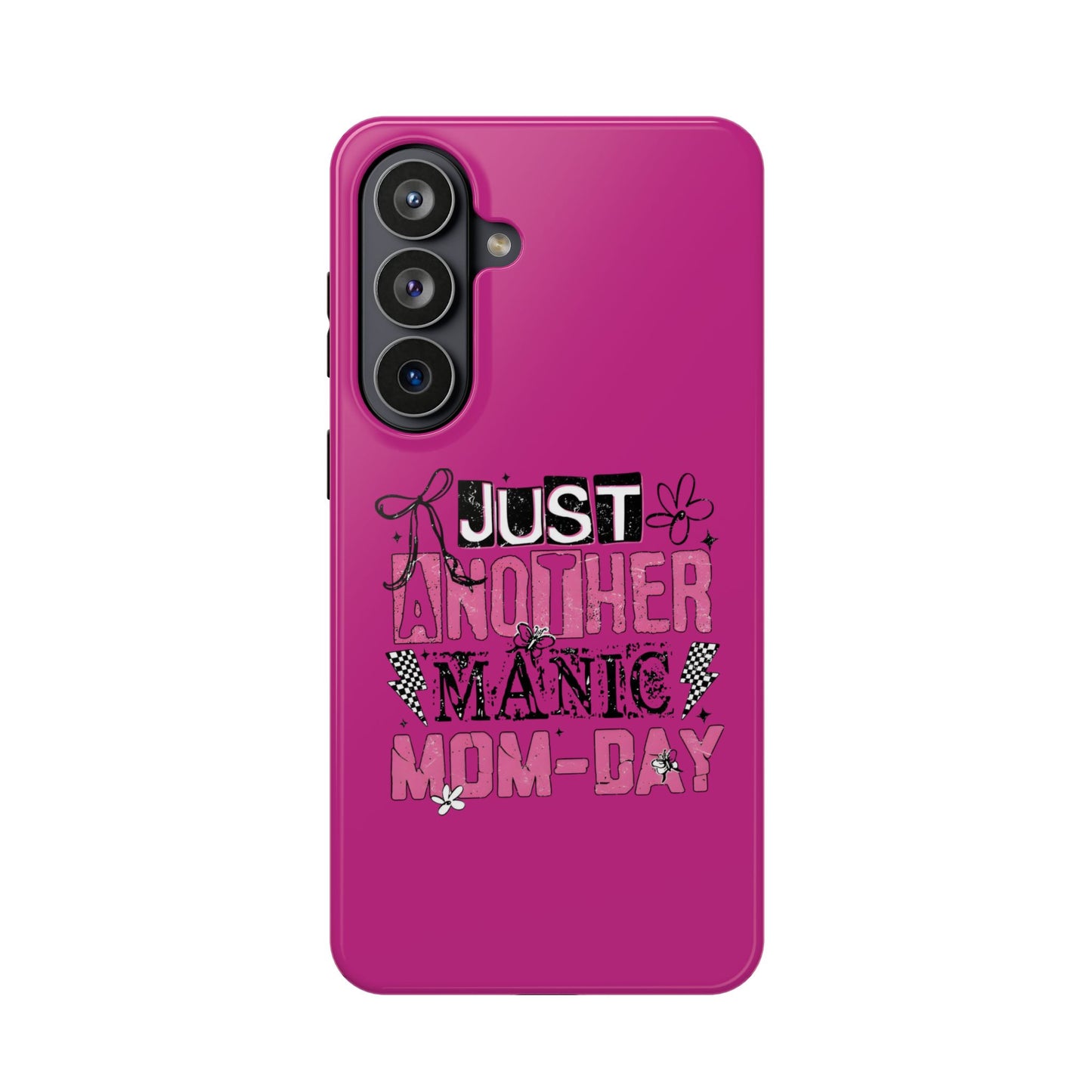 Phone Case — "Just Another Manic Mom-Day" Impact-Resistant Magnetic Case (Pink)