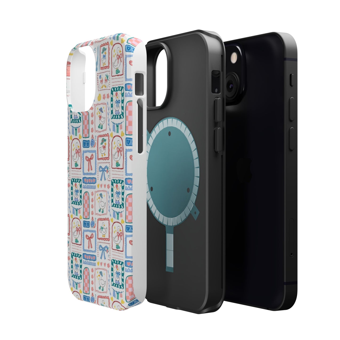 Floral Patchwork Magnetic Impact Phone Case