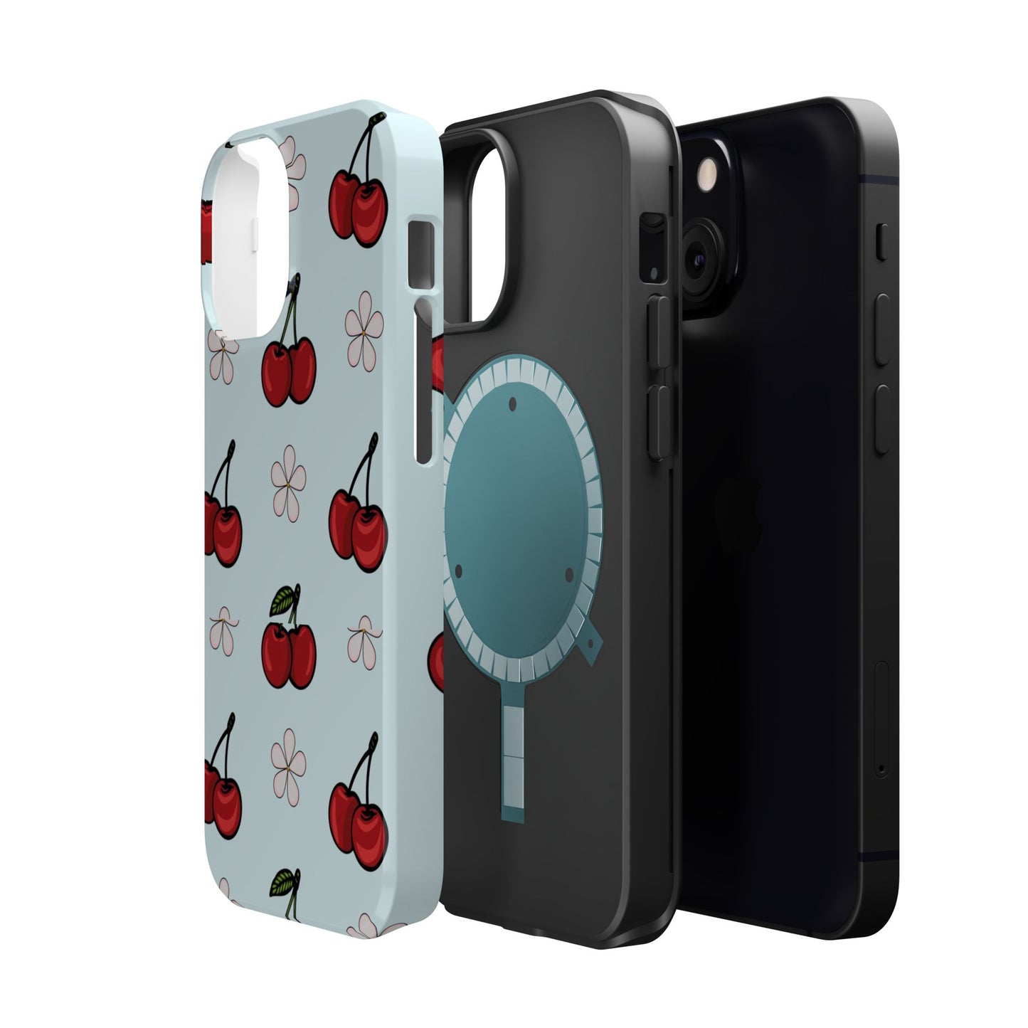 Cherry Pattern Magnetic Impact-Resistant Phone Case