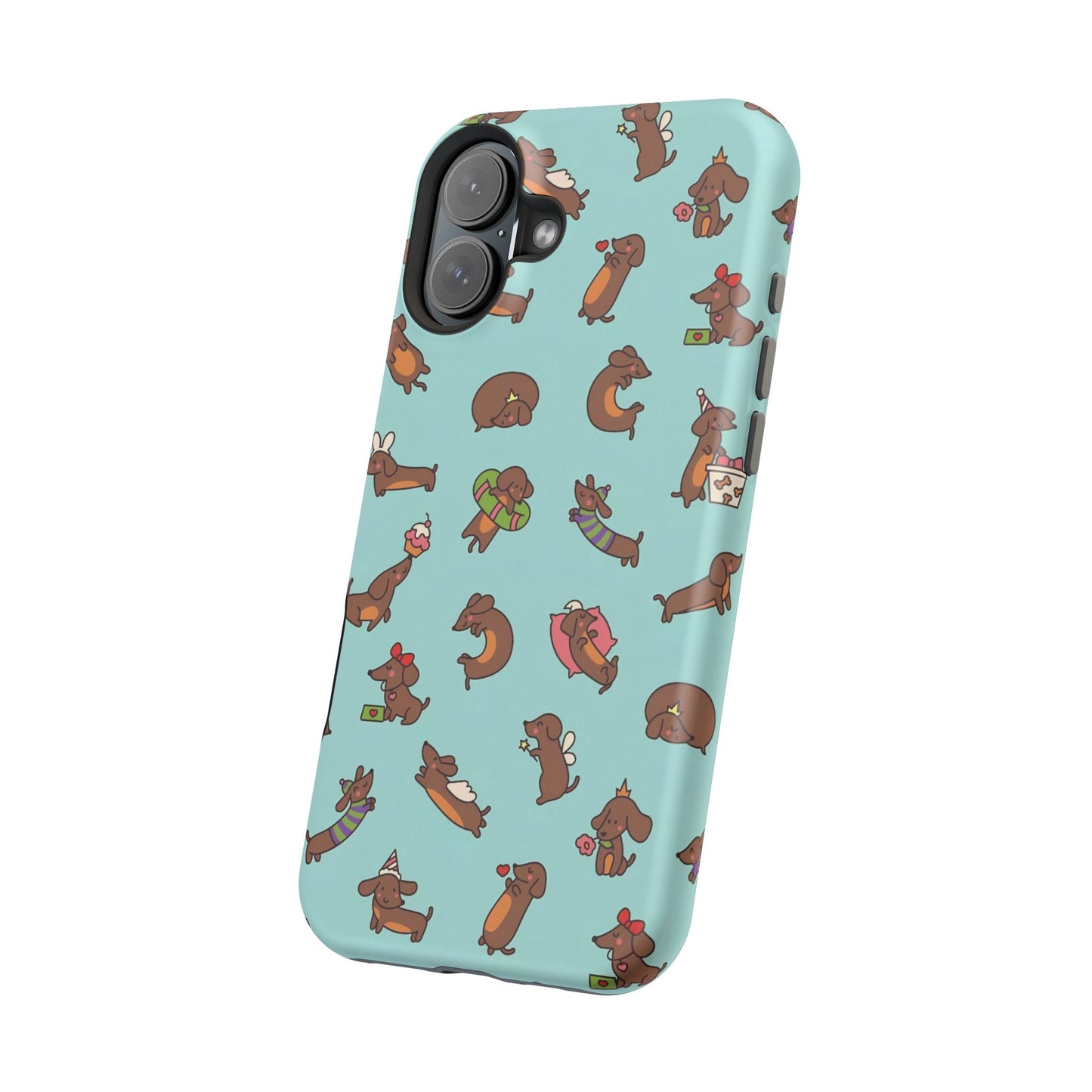 Dachshund Pattern Magnetic Impact Phone Case – Cute Wiener Dog Protective Cover