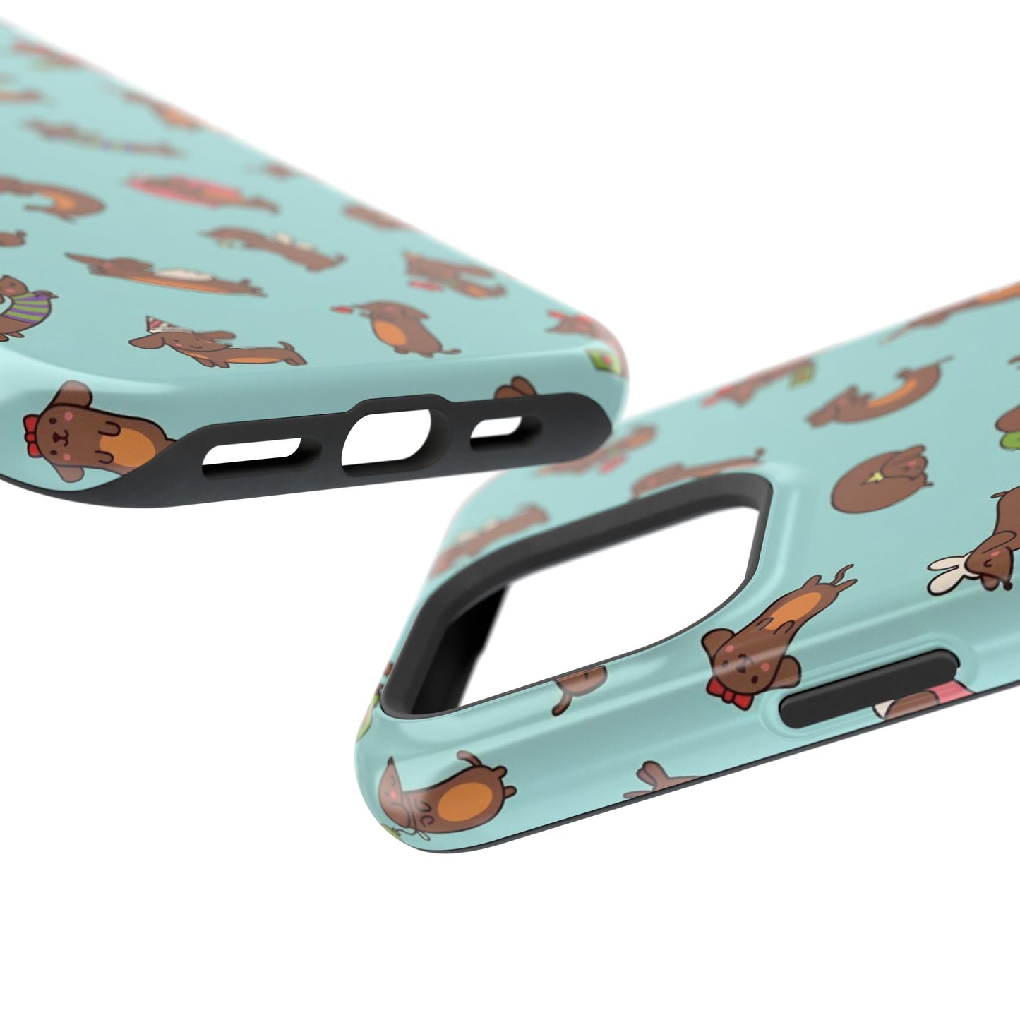 Dachshund Pattern Magnetic Impact Phone Case – Cute Wiener Dog Protective Cover