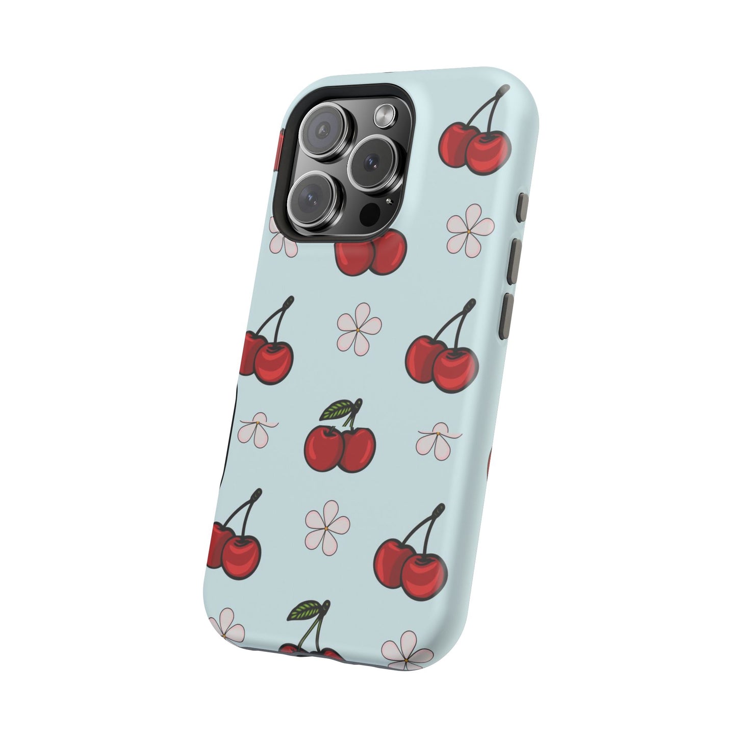 Cherry Pattern Magnetic Impact-Resistant Phone Case