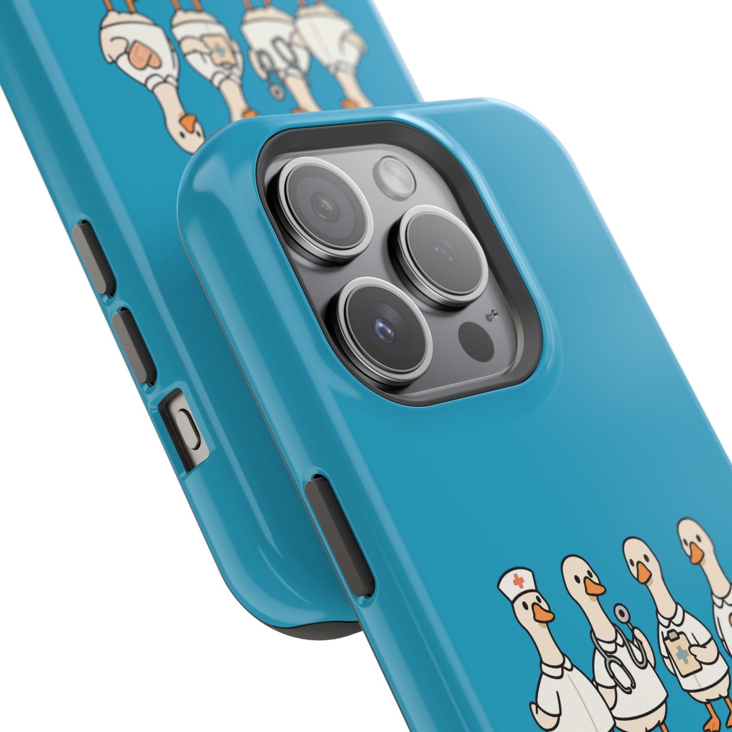 Cute Caring Geese Magnetic Impact Case — 'just a caring goose' Protective Phone Cover