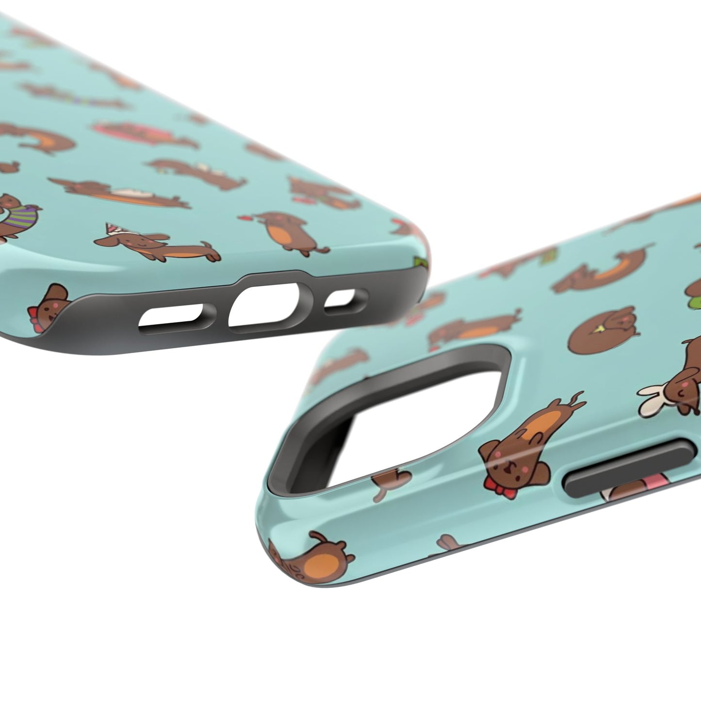 Dachshund Pattern Magnetic Impact Phone Case – Cute Wiener Dog Protective Cover
