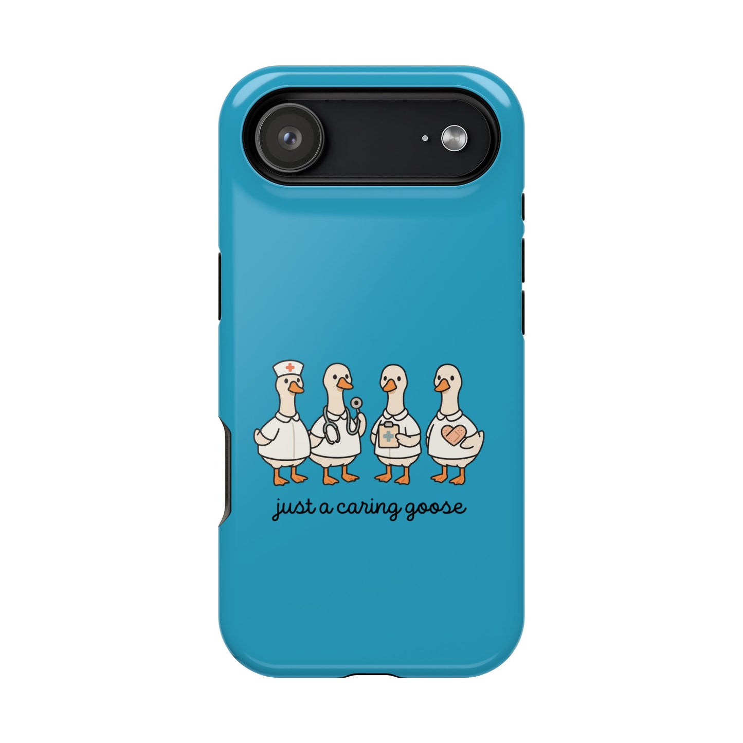 Cute Caring Geese Magnetic Impact Case — 'just a caring goose' Protective Phone Cover