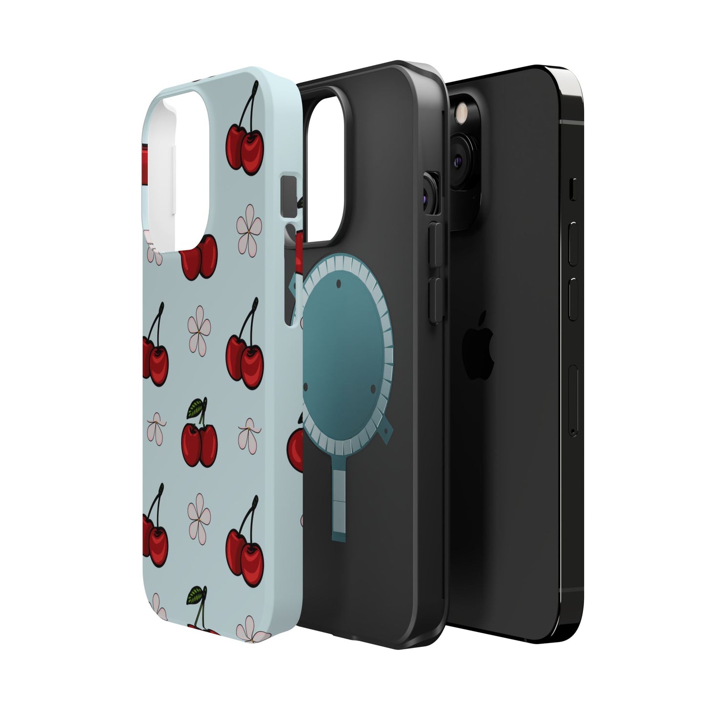 Cherry Pattern Magnetic Impact-Resistant Phone Case