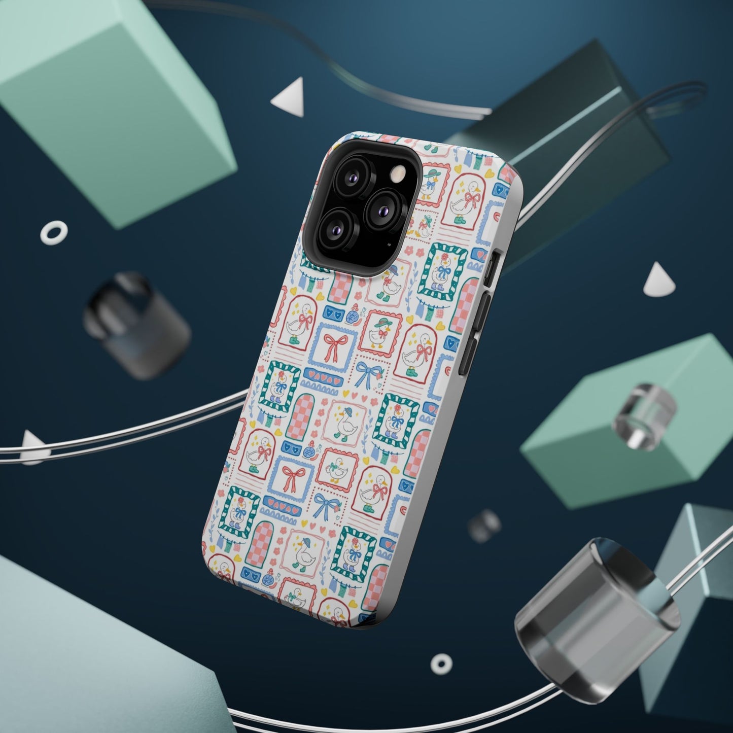 Floral Patchwork Magnetic Impact Phone Case