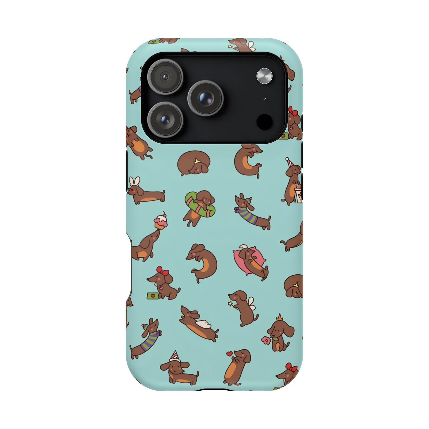 Dachshund Pattern Magnetic Impact Phone Case – Cute Wiener Dog Protective Cover