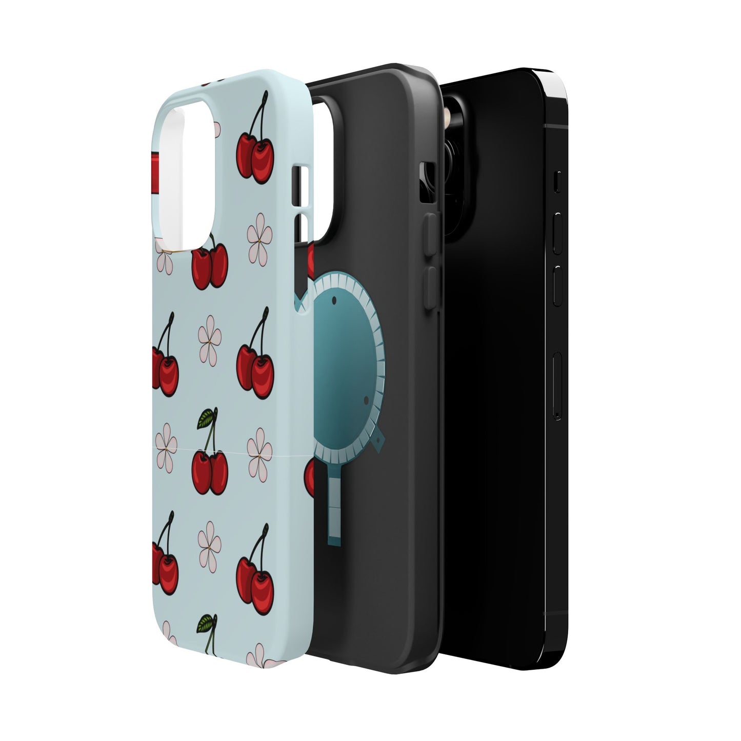 Cherry Pattern Magnetic Impact-Resistant Phone Case