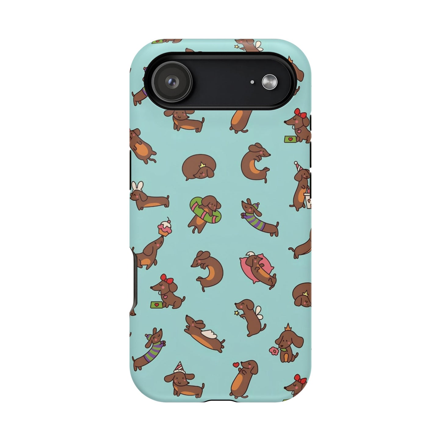Dachshund Pattern Magnetic Impact Phone Case – Cute Wiener Dog Protective Cover