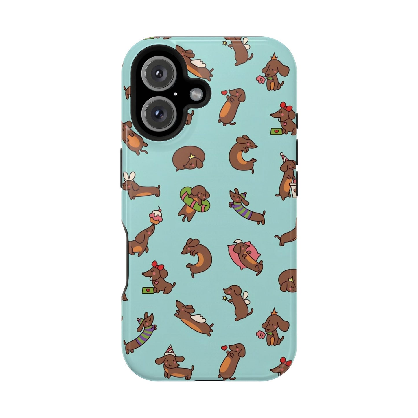 Dachshund Pattern Magnetic Impact Phone Case – Cute Wiener Dog Protective Cover