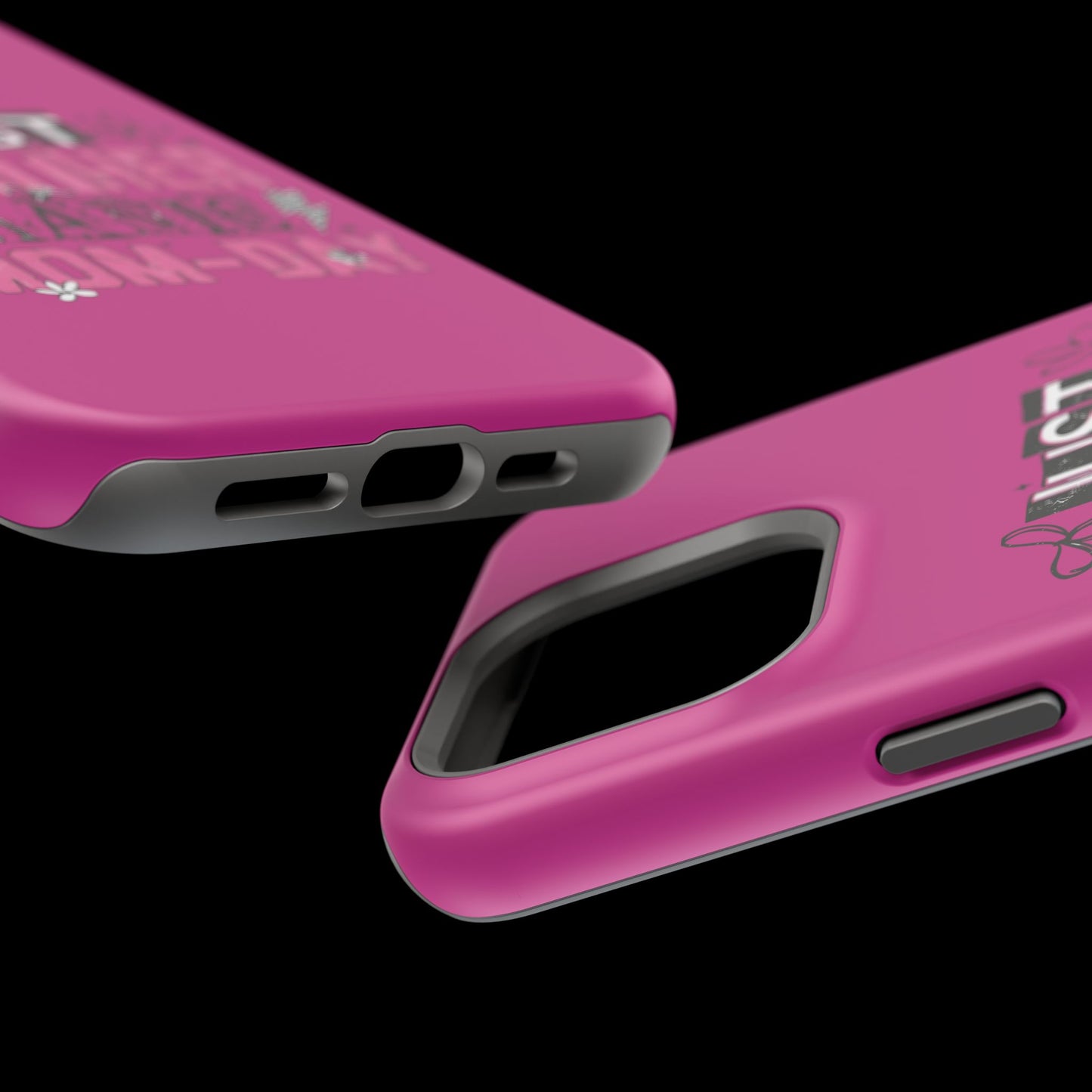 Phone Case — "Just Another Manic Mom-Day" Impact-Resistant Magnetic Case (Pink)