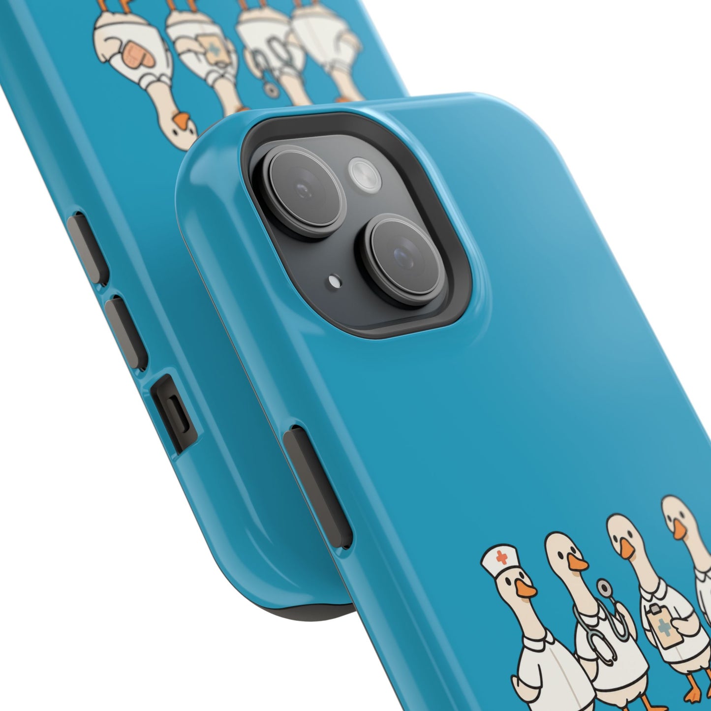 Cute Caring Geese Magnetic Impact Case — 'just a caring goose' Protective Phone Cover