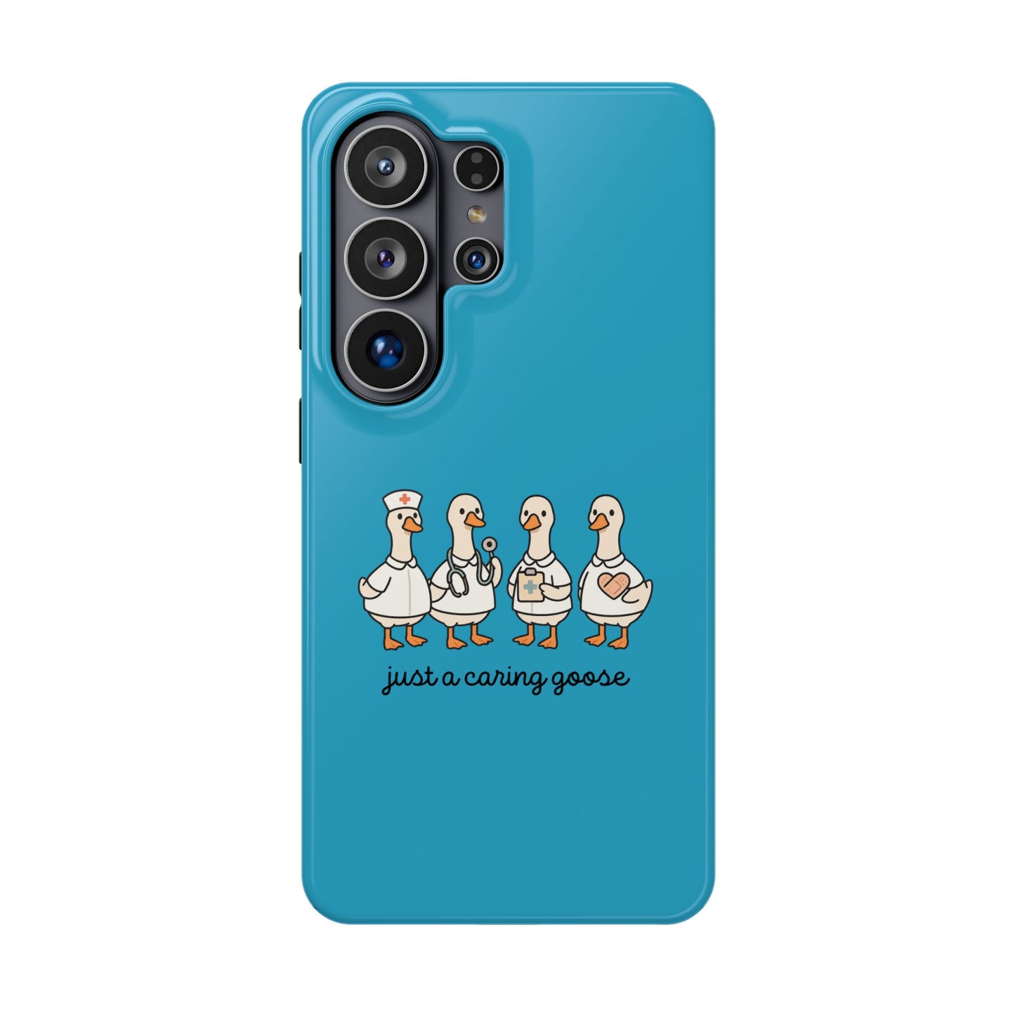 Cute Caring Geese Magnetic Impact Case — 'just a caring goose' Protective Phone Cover
