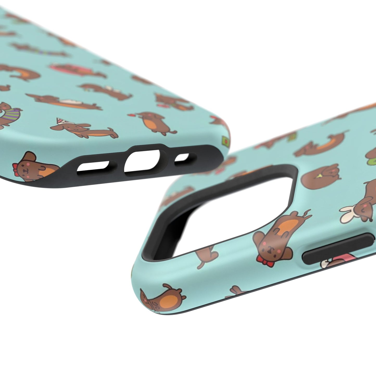 Dachshund Pattern Magnetic Impact Phone Case – Cute Wiener Dog Protective Cover