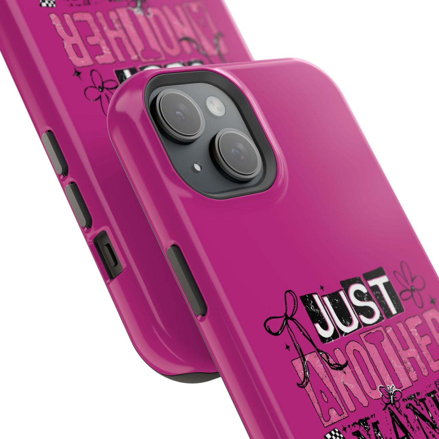Phone Case — "Just Another Manic Mom-Day" Impact-Resistant Magnetic Case (Pink)