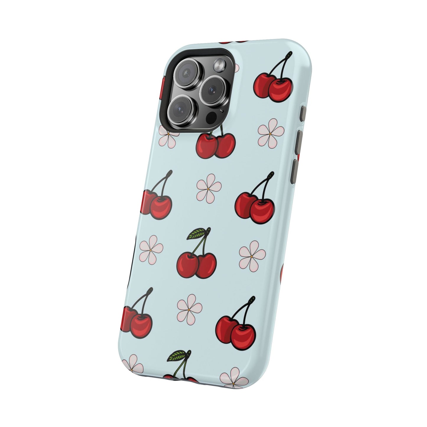 Cherry Pattern Magnetic Impact-Resistant Phone Case