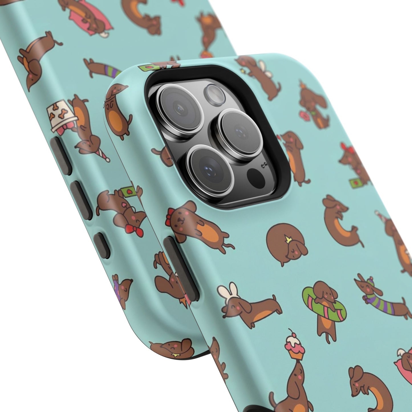 Dachshund Pattern Magnetic Impact Phone Case – Cute Wiener Dog Protective Cover