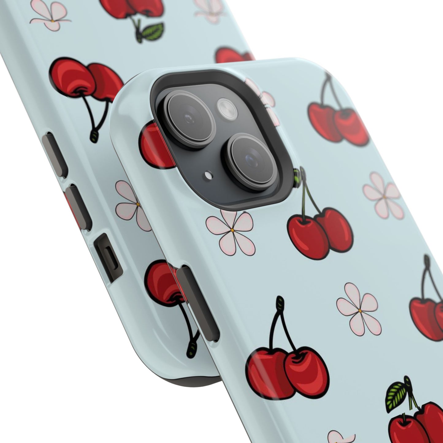 Cherry Pattern Magnetic Impact-Resistant Phone Case