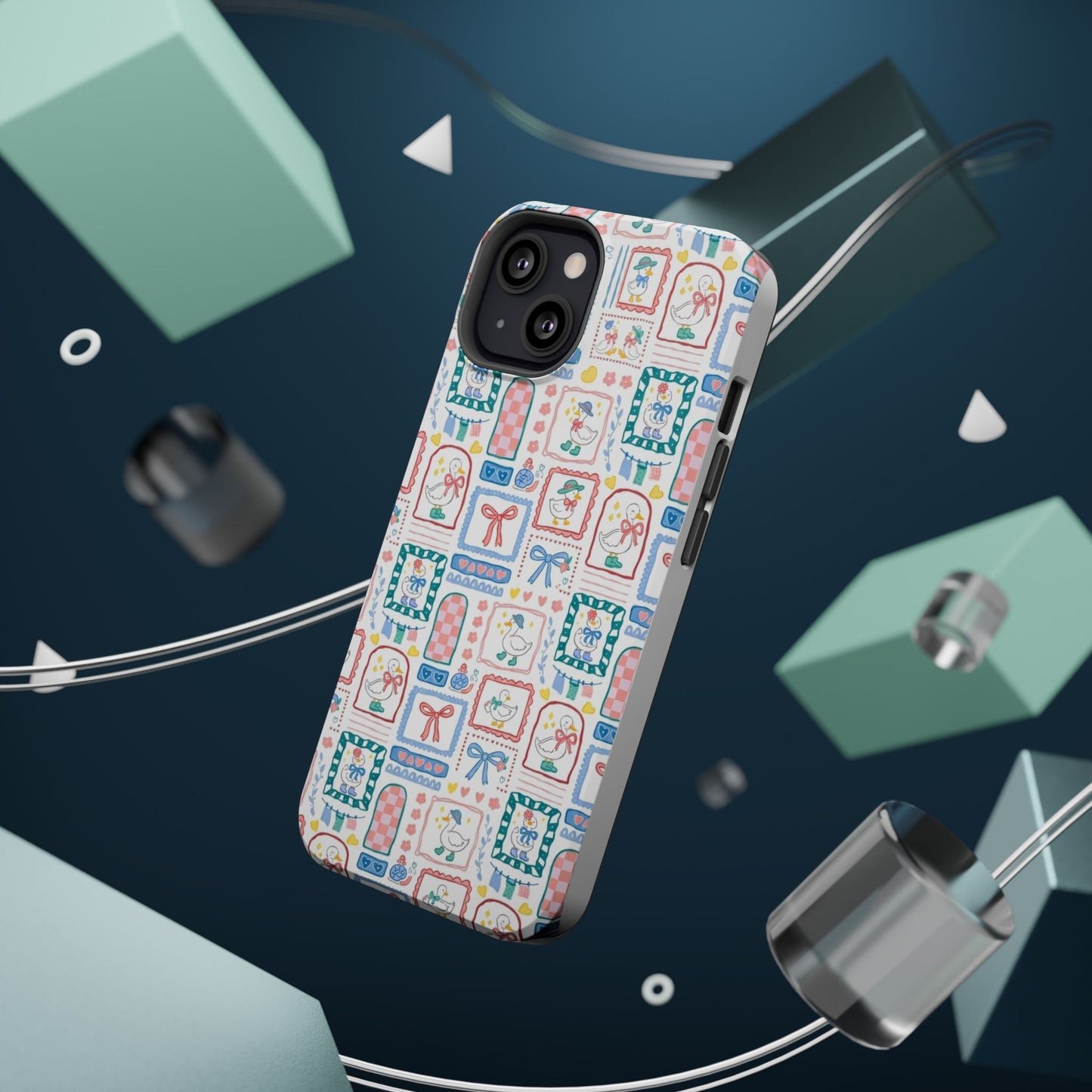 Floral Patchwork Magnetic Impact Phone Case