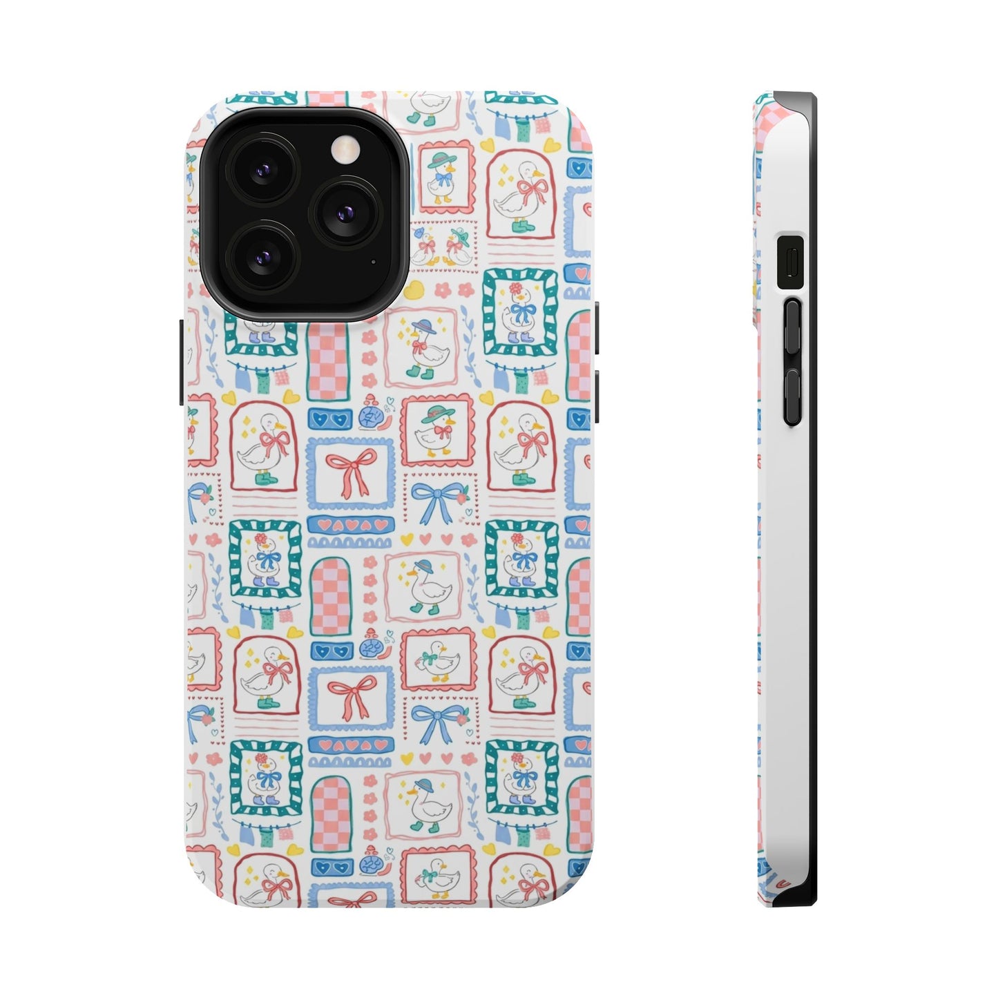 Floral Patchwork Magnetic Impact Phone Case