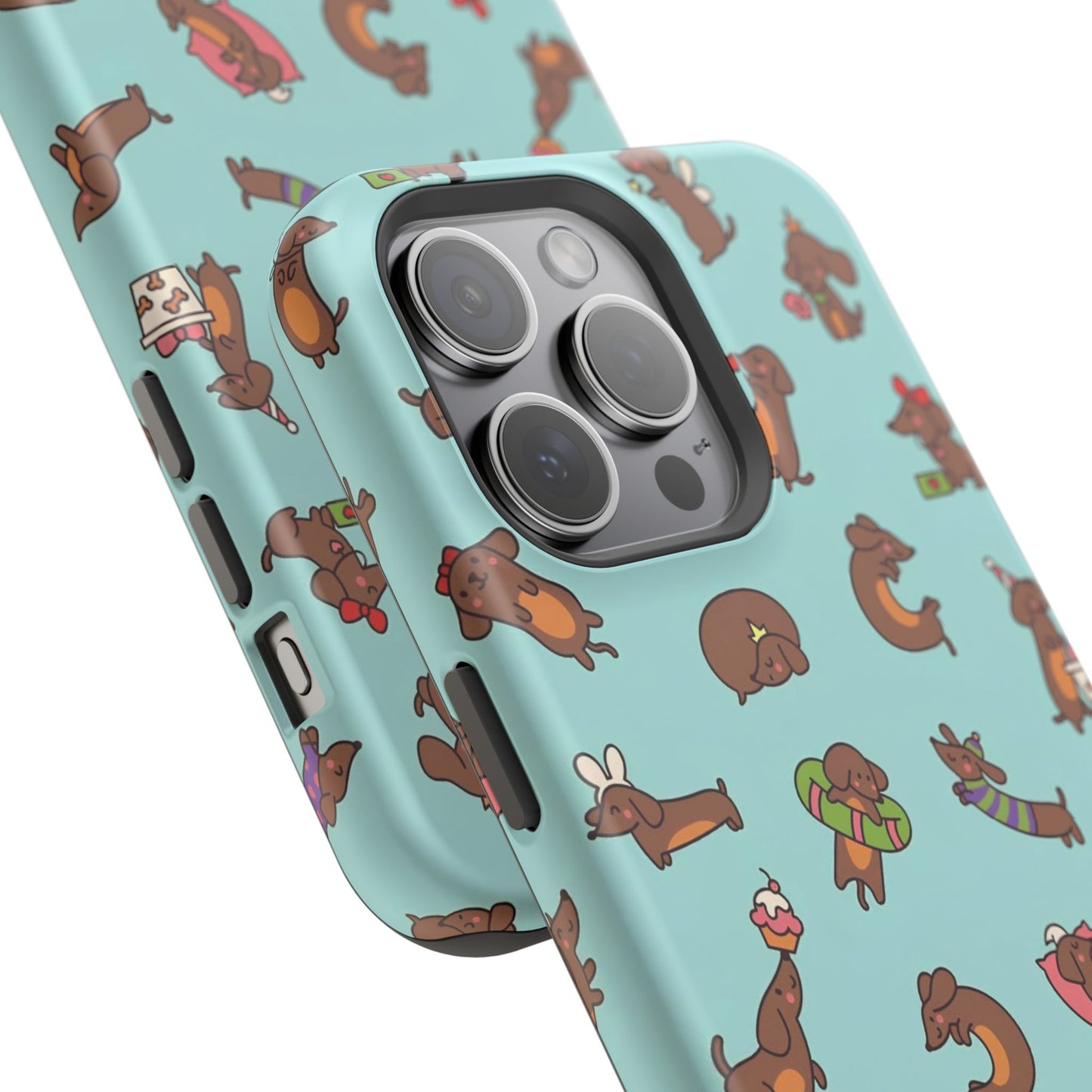 Dachshund Pattern Magnetic Impact Phone Case – Cute Wiener Dog Protective Cover