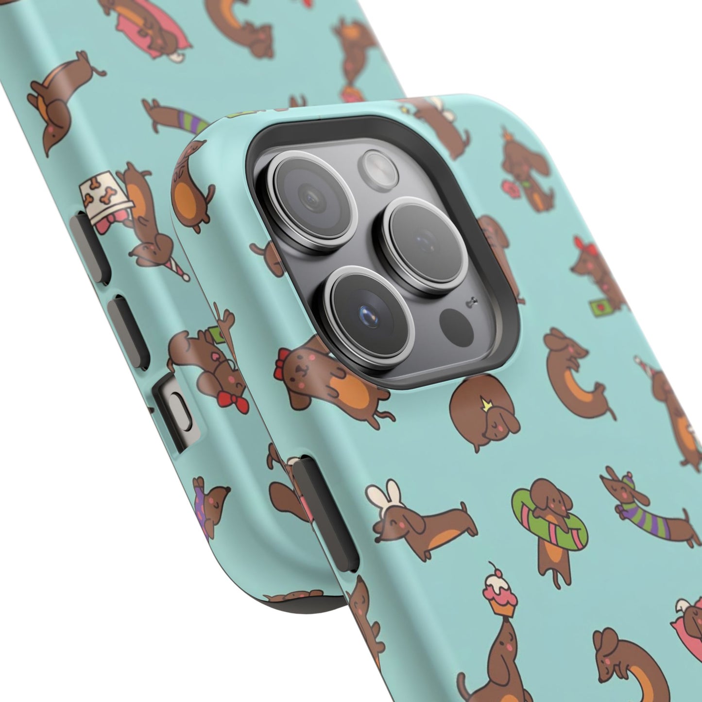 Dachshund Pattern Magnetic Impact Phone Case – Cute Wiener Dog Protective Cover