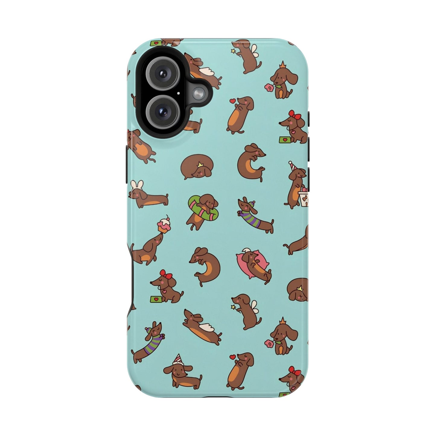 Dachshund Pattern Magnetic Impact Phone Case – Cute Wiener Dog Protective Cover