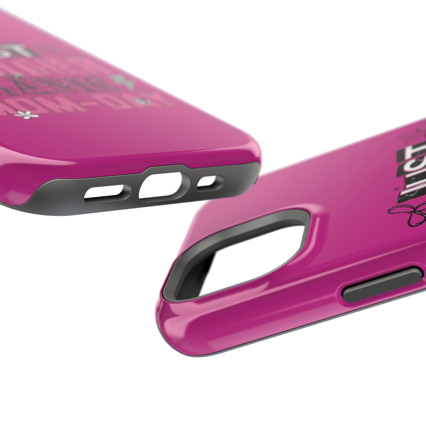 Phone Case — "Just Another Manic Mom-Day" Impact-Resistant Magnetic Case (Pink)