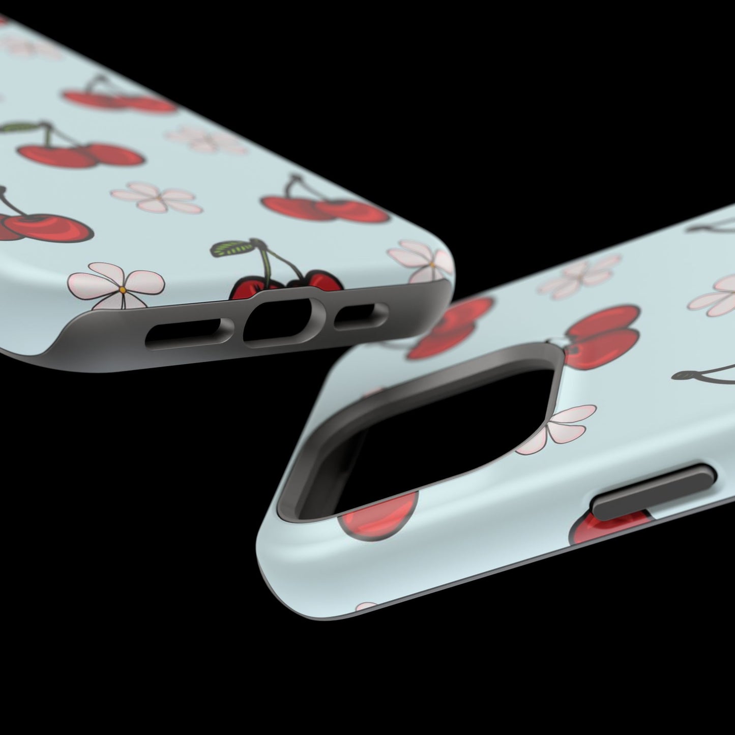Cherry Pattern Magnetic Impact-Resistant Phone Case