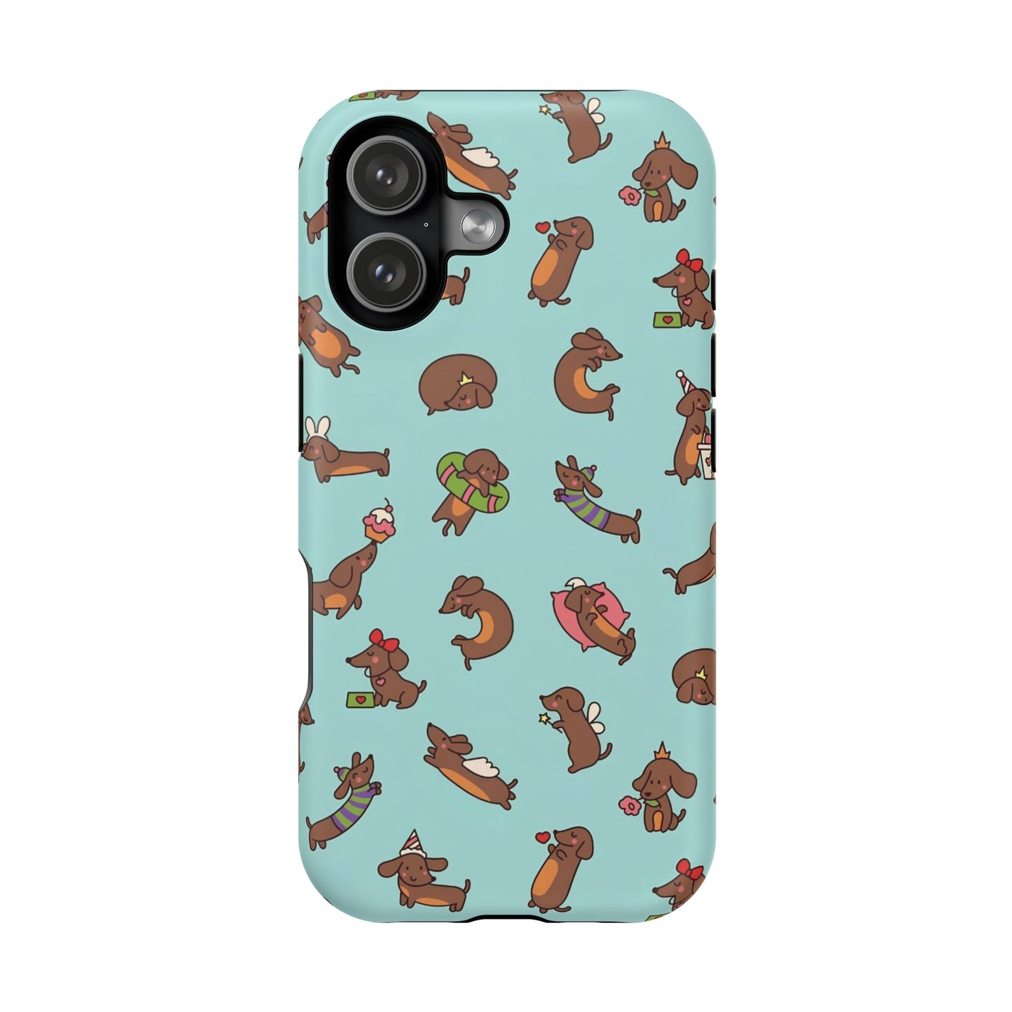 Dachshund Pattern Magnetic Impact Phone Case – Cute Wiener Dog Protective Cover