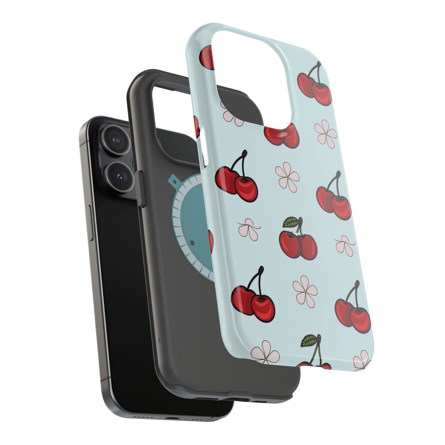 Cherry Pattern Magnetic Impact-Resistant Phone Case