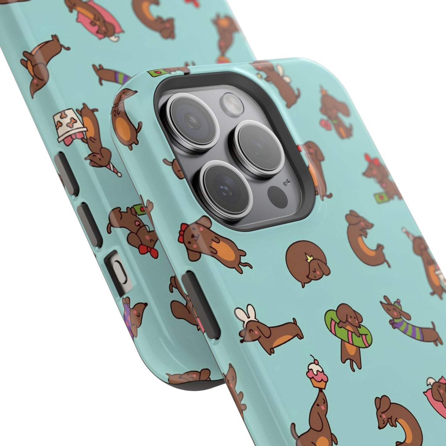 Dachshund Pattern Magnetic Impact Phone Case – Cute Wiener Dog Protective Cover