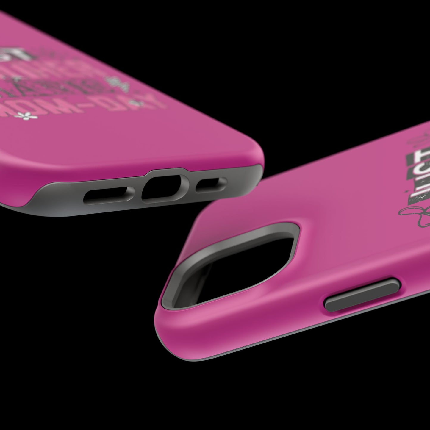 Phone Case — "Just Another Manic Mom-Day" Impact-Resistant Magnetic Case (Pink)