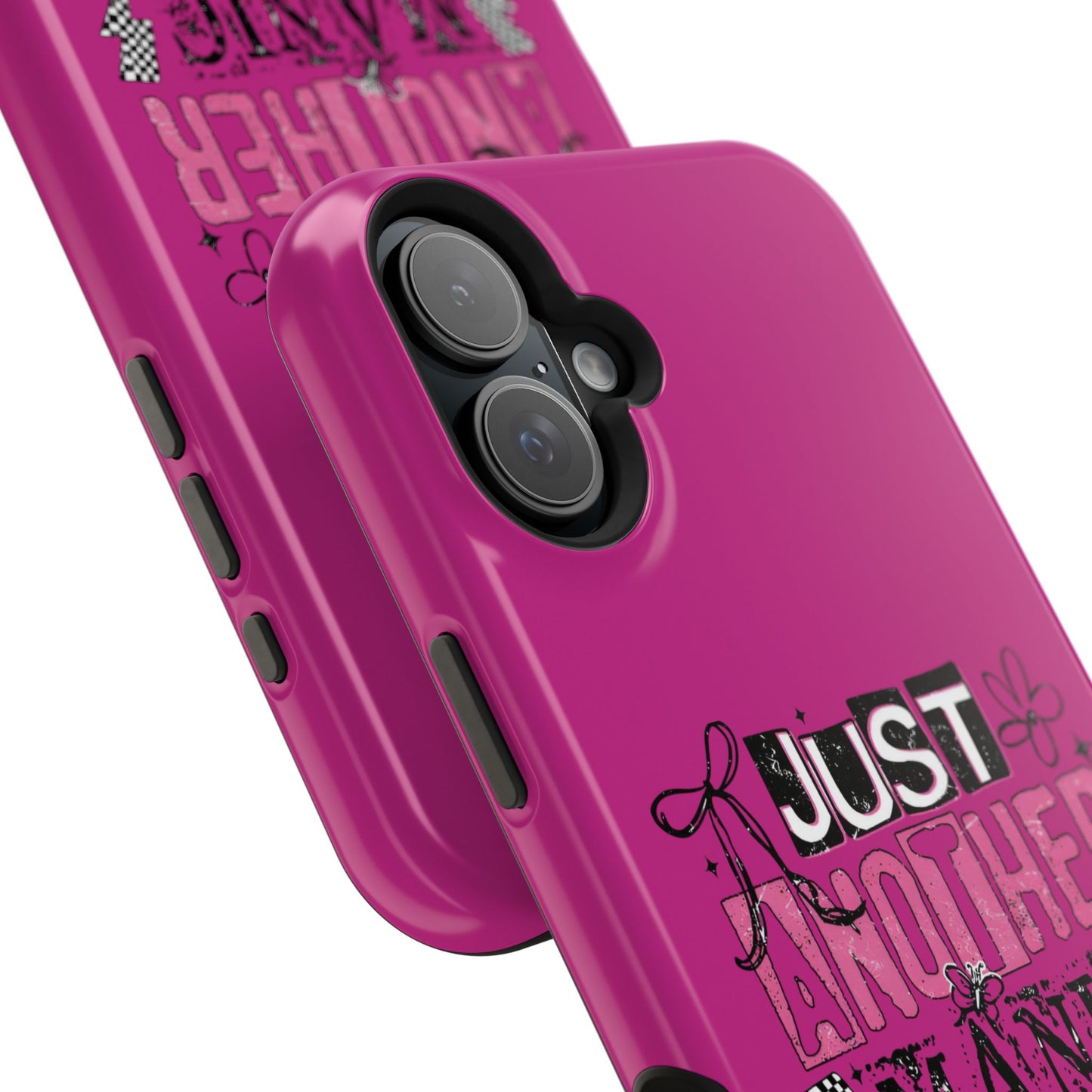 Phone Case — "Just Another Manic Mom-Day" Impact-Resistant Magnetic Case (Pink)