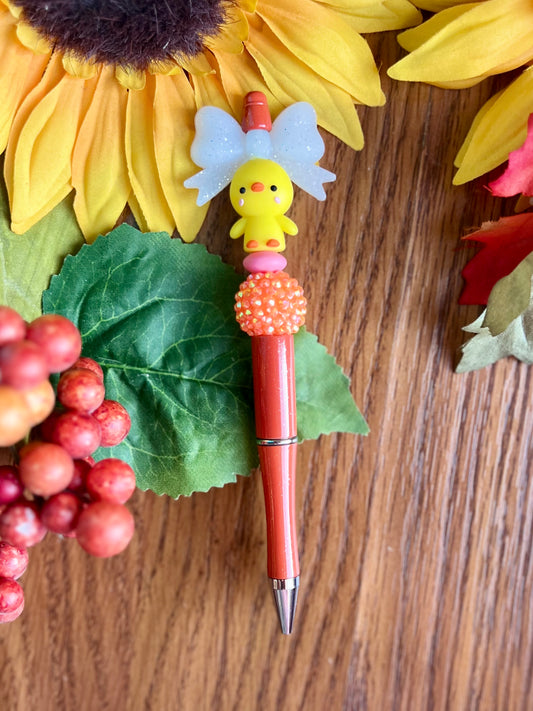 Chick with Bow Pen
