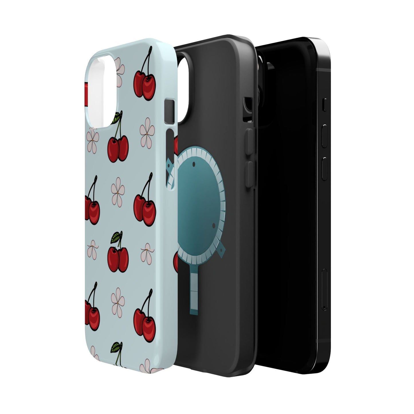 Cherry Pattern Magnetic Impact-Resistant Phone Case