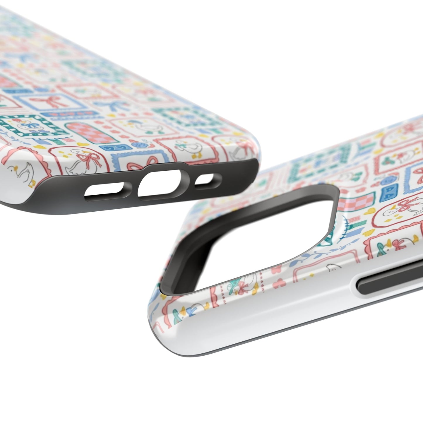 Floral Patchwork Magnetic Impact Phone Case