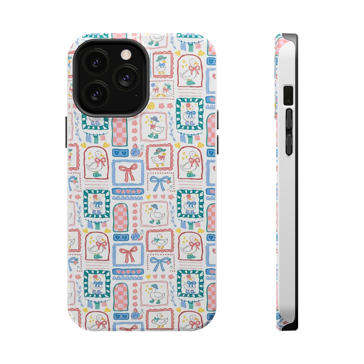 Floral Patchwork Magnetic Impact Phone Case