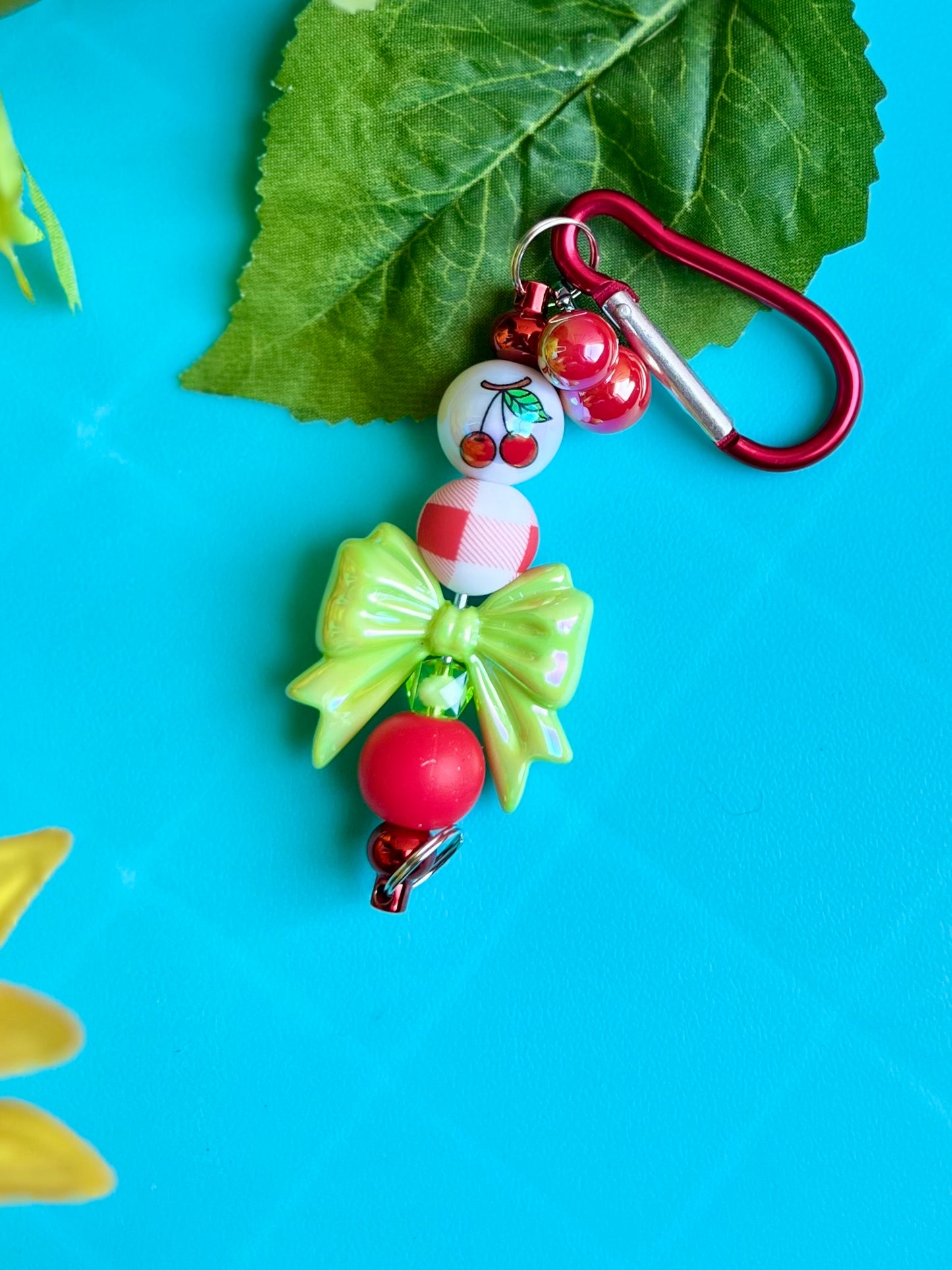 Cherry Bow Keychain