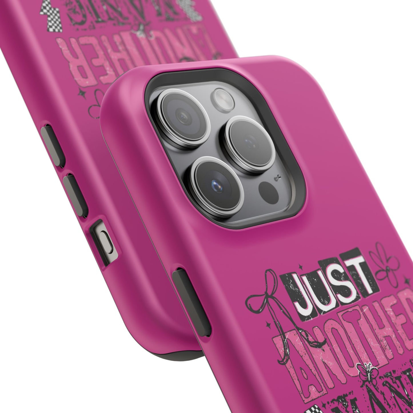 Phone Case — "Just Another Manic Mom-Day" Impact-Resistant Magnetic Case (Pink)