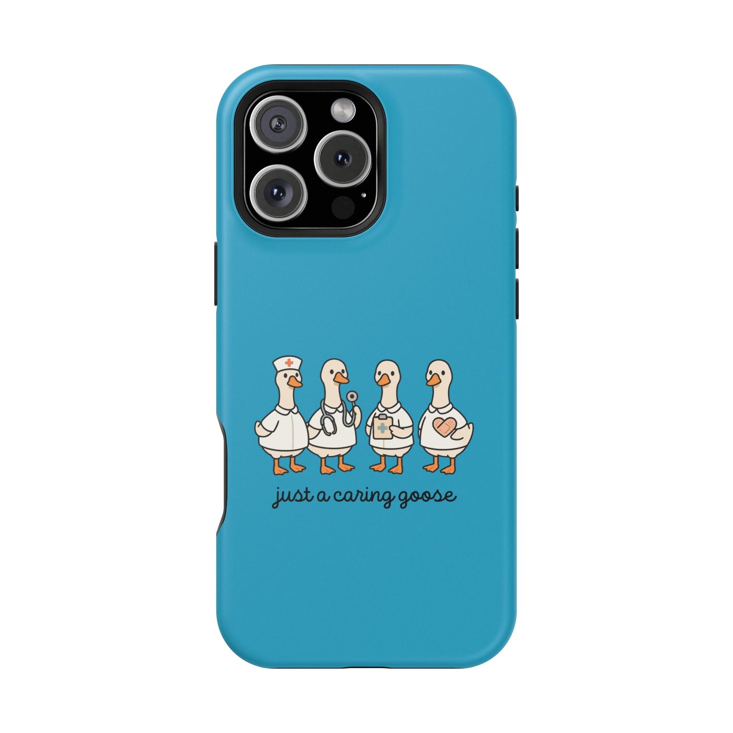 Cute Caring Geese Magnetic Impact Case — 'just a caring goose' Protective Phone Cover