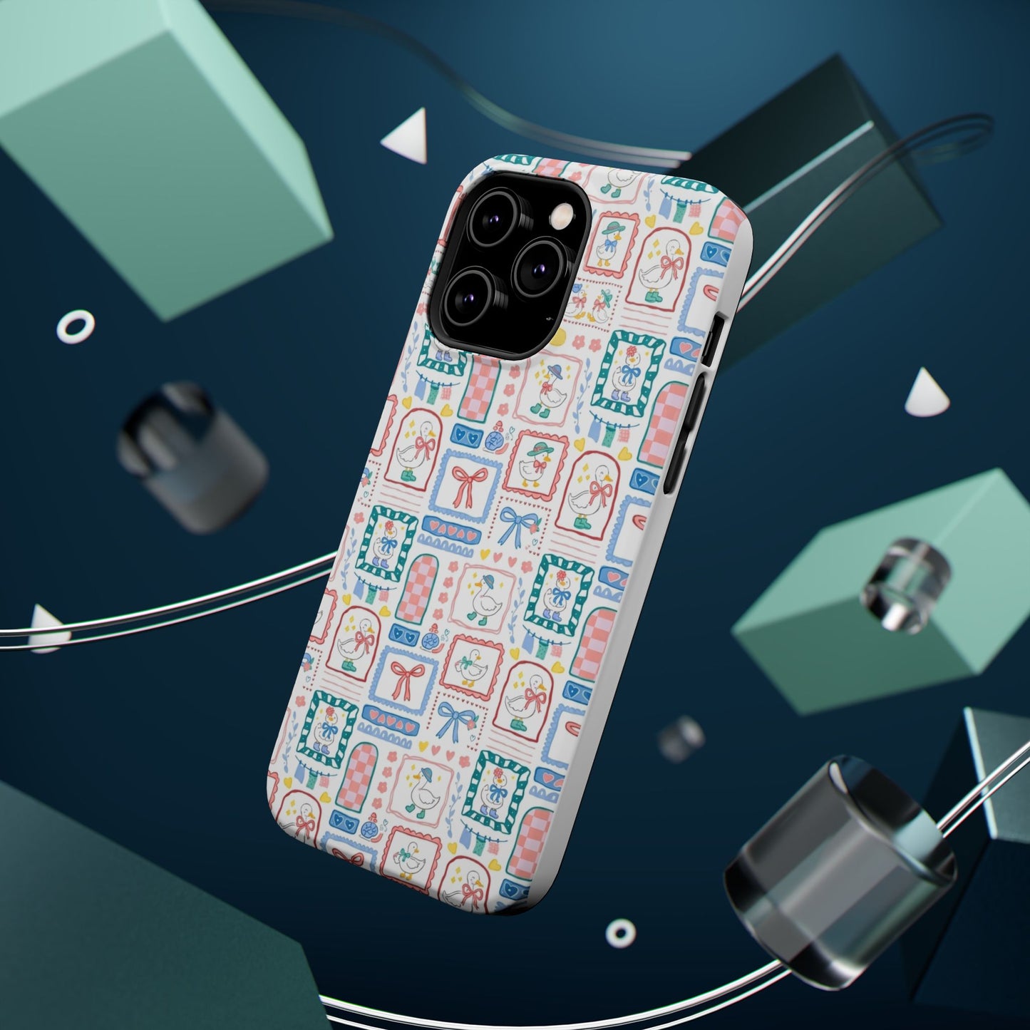 Floral Patchwork Magnetic Impact Phone Case