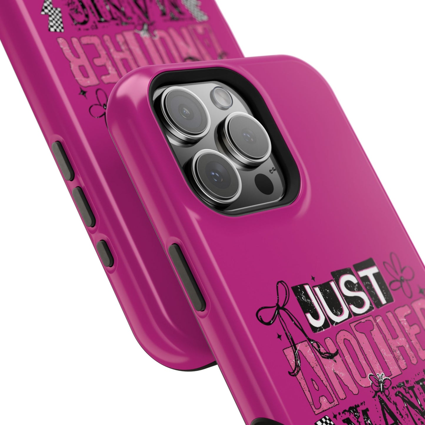 Phone Case — "Just Another Manic Mom-Day" Impact-Resistant Magnetic Case (Pink)