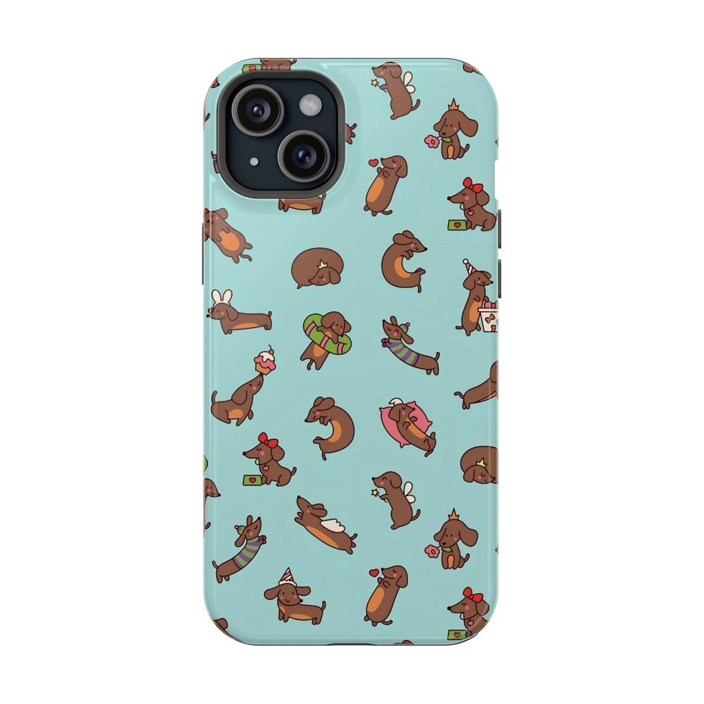 Dachshund Pattern Magnetic Impact Phone Case – Cute Wiener Dog Protective Cover