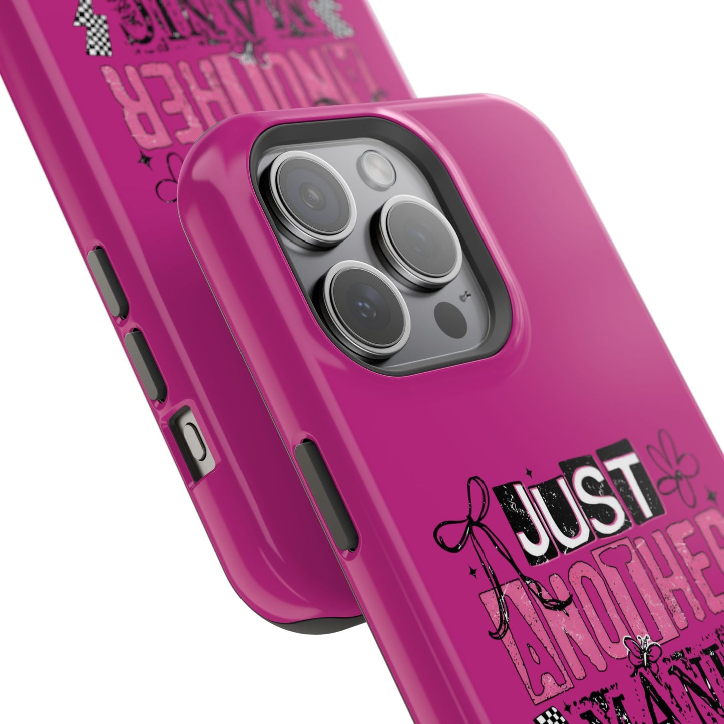 Phone Case — "Just Another Manic Mom-Day" Impact-Resistant Magnetic Case (Pink)