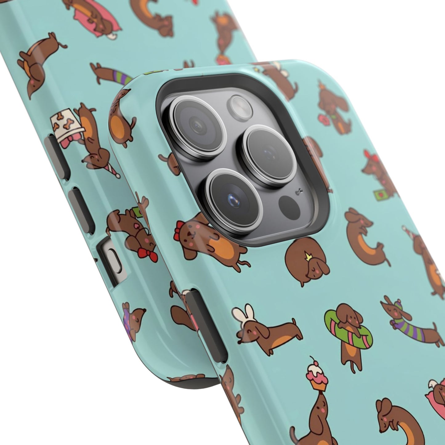 Dachshund Pattern Magnetic Impact Phone Case – Cute Wiener Dog Protective Cover