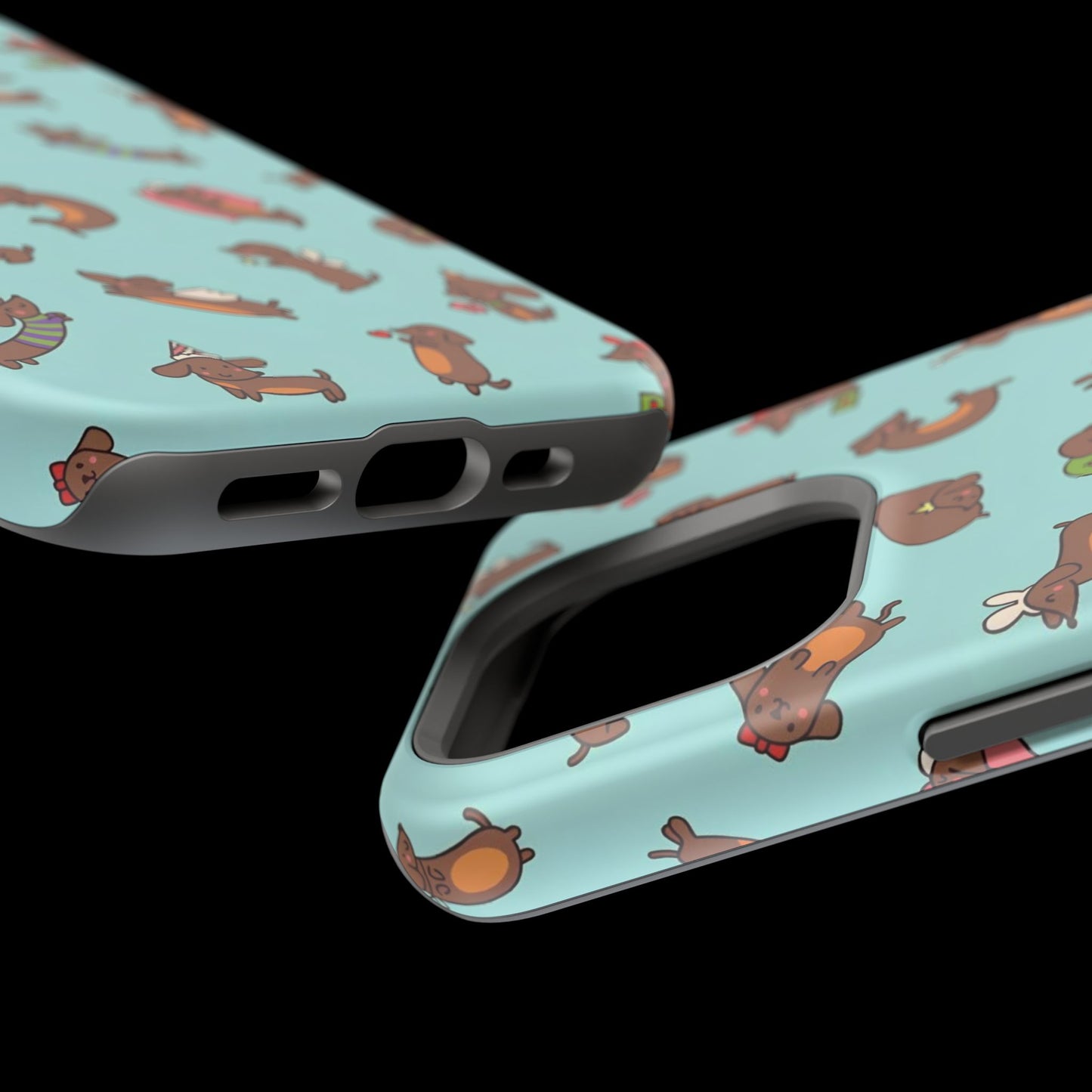 Dachshund Pattern Magnetic Impact Phone Case – Cute Wiener Dog Protective Cover