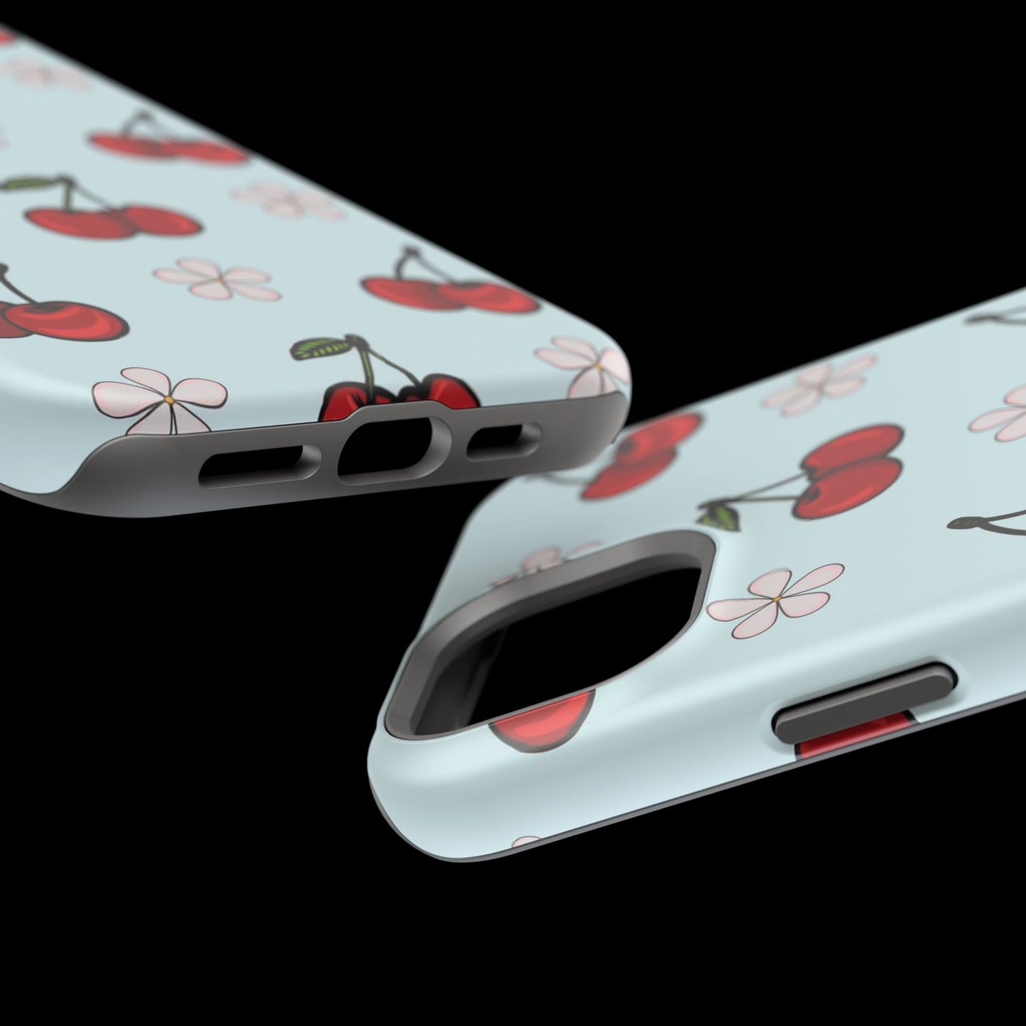 Cherry Pattern Magnetic Impact-Resistant Phone Case