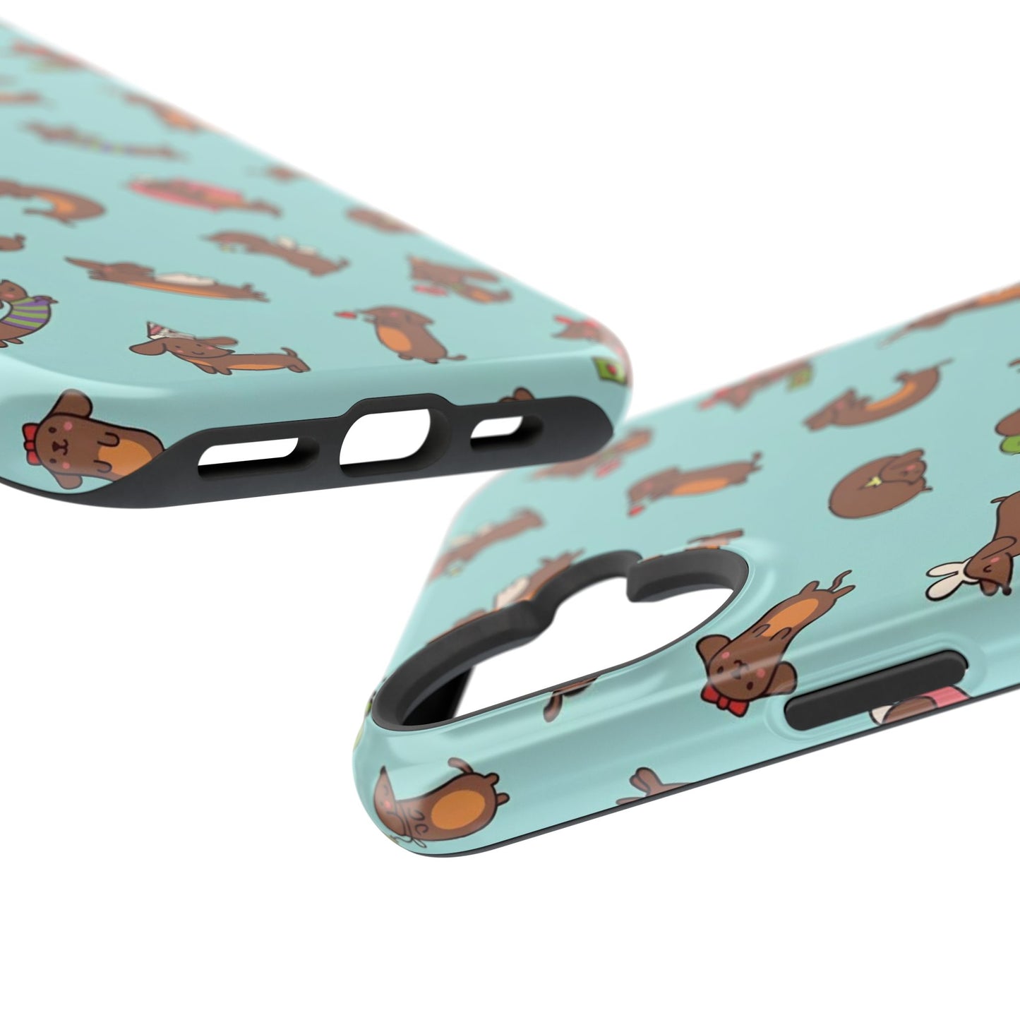 Dachshund Pattern Magnetic Impact Phone Case – Cute Wiener Dog Protective Cover